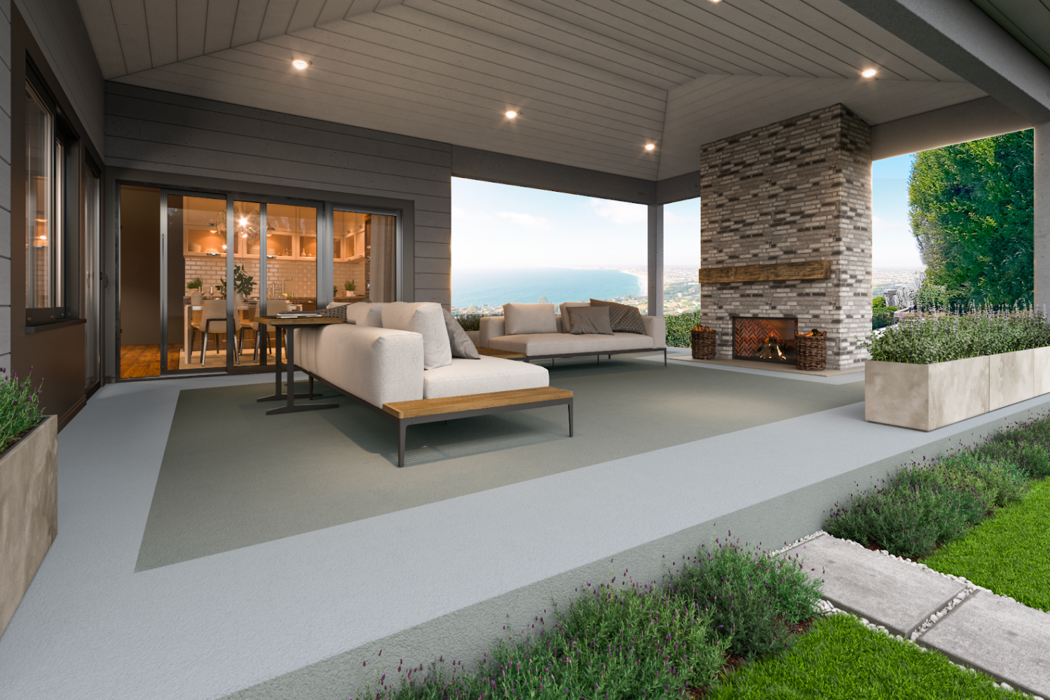 Concrete Patio Paint Ideas To Enliven Outdoor Spaces Outdoor Seating Area