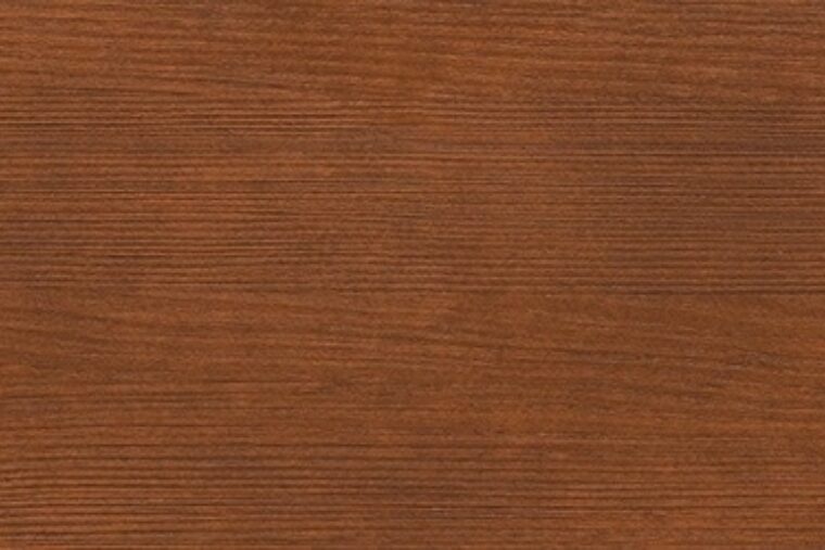 A sample of wood grain stained with ZAR® Deck & Siding Semi-Transparent Stain in the shade Oak Brown.