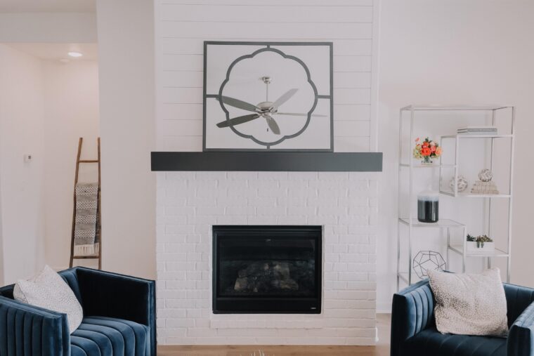 How to Paint a Brick Fireplace White